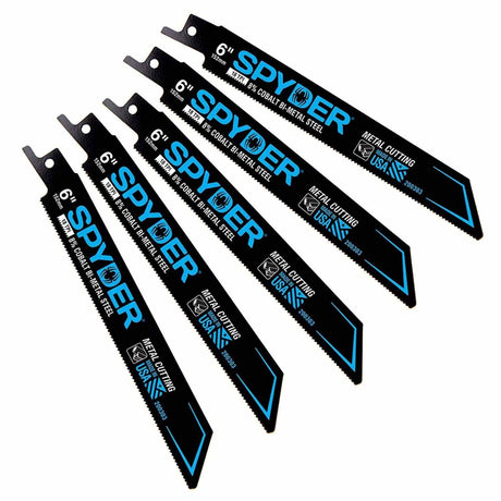 Spyder 200303 6-Inch 18-TPI Reciprocating Blade (5-Pack)