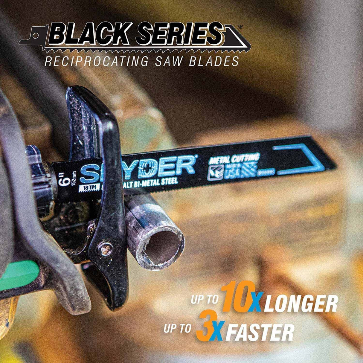 Spyder 200303 6-Inch 18-TPI Reciprocating Blade (5-Pack) - 6