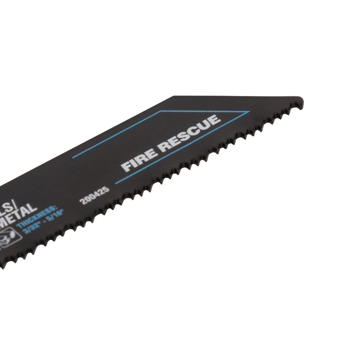 Spyder 200425-5 6" 10-14 TPI Bi-Metal Fire Rescue Reciprocating Saw Blade, Black Series (5 Pack) - 5