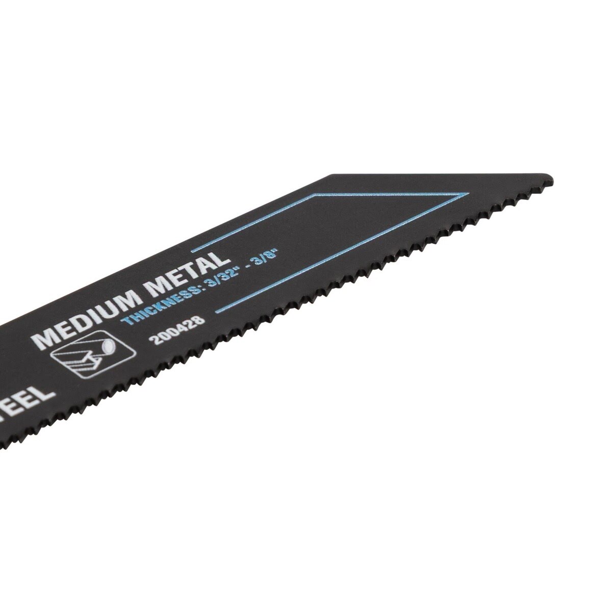 Spyder 200428-5 6" 14 TPI Black Series Bi-Metal Reciprocating Saw Blades for Medium Metal (5 Pack) - 3