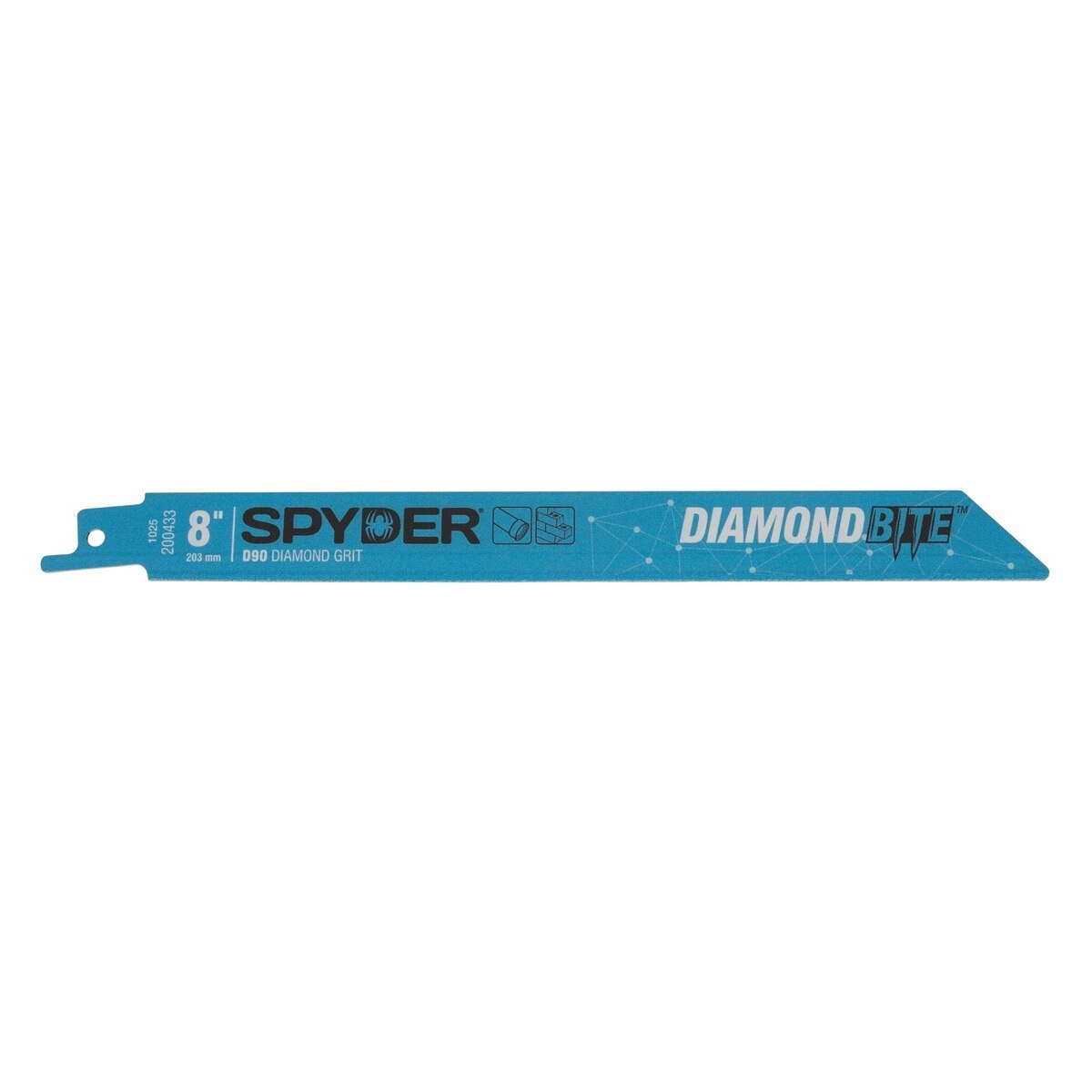 Spyder 200433-5 Diamond Bite 8" Diamond Grit Reciprocating Saw Blade for Tile and Masonry Cutting (5 Pack) - 2