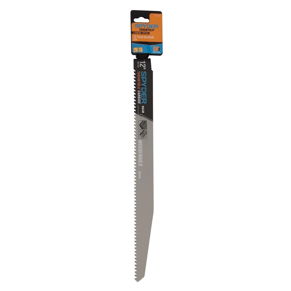Spyder 200439 Tarantula 12" 6 TPI Carbide Reciprocating Saw Blade for Multi-Material - 3