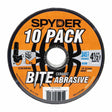 Spyder 21105-10 4.5-Inch Bonded Ceramic Abrasive Cut-Off Wheel (10-Pack)