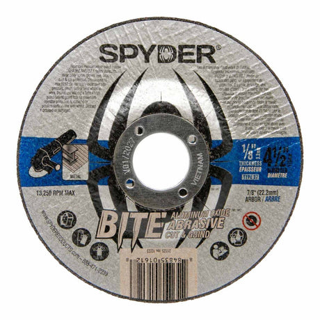 Spyder 21125 4.5-Inch Aluminum Oxide Cut & Grind Wheel