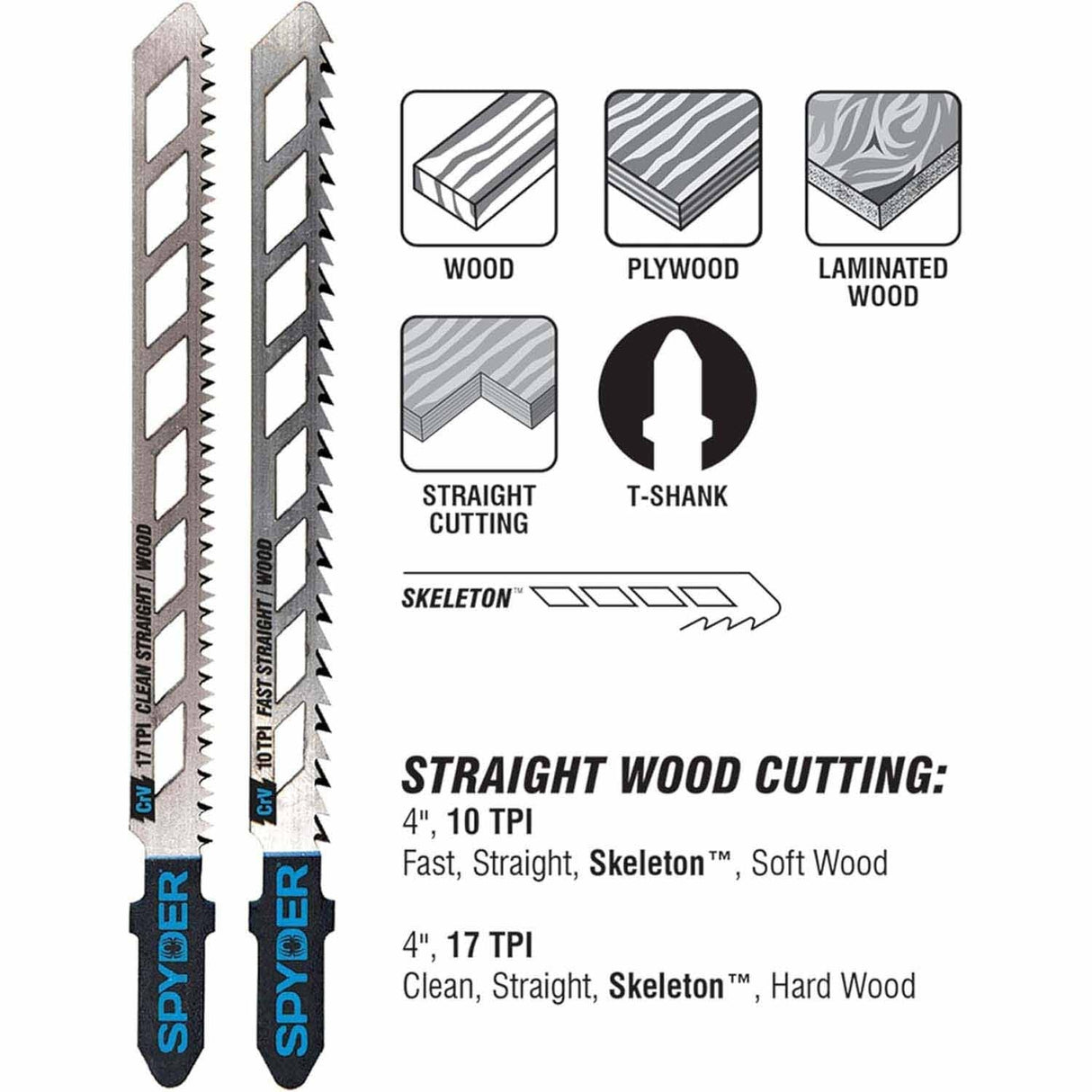 Spyder 300091 20-Piece Multi-Material Jig Blade Set - 2