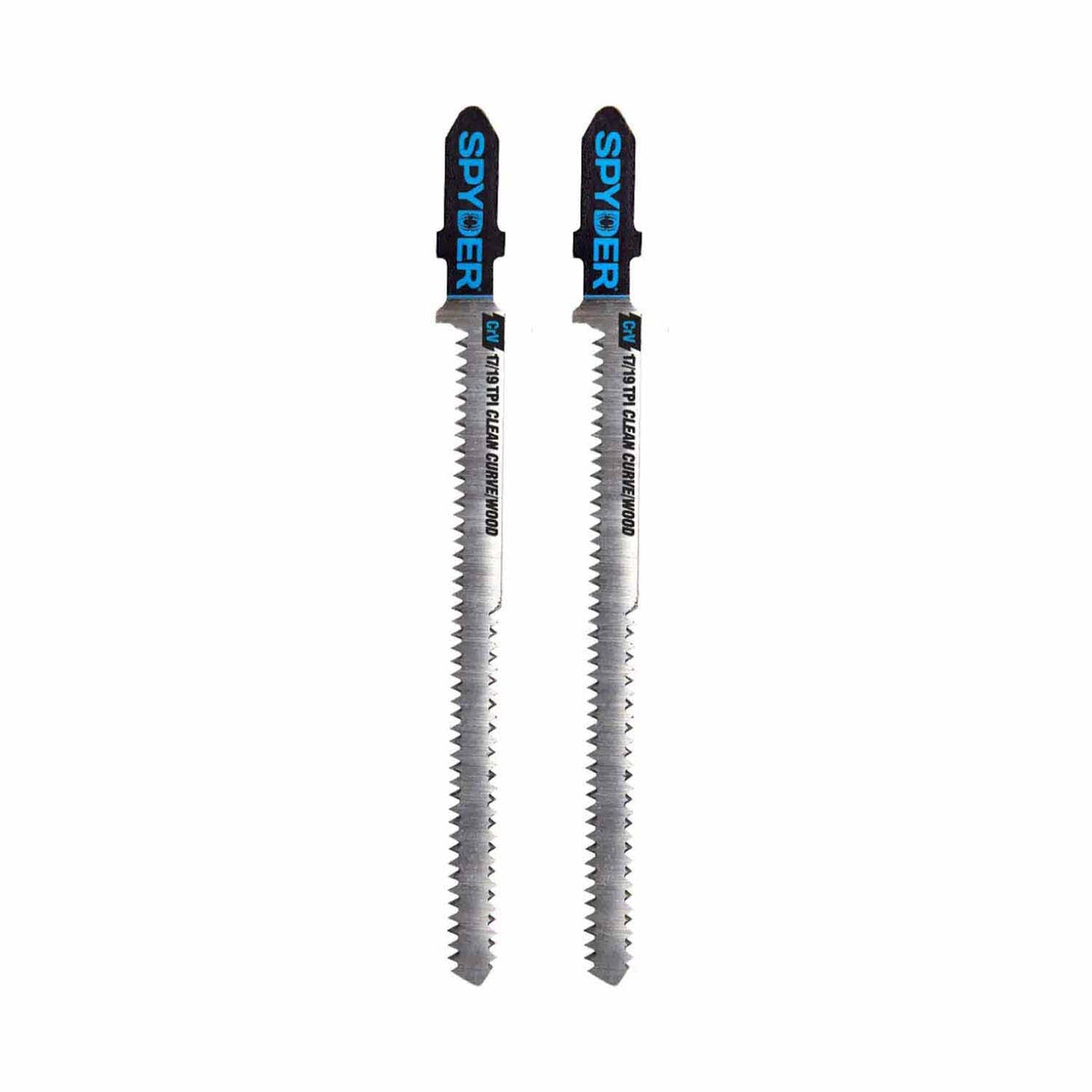 Spyder 300099 Double-Sided 8/11-TPI T-Shank High-Carbon Steel Jig Saw Blades (2-Pack)