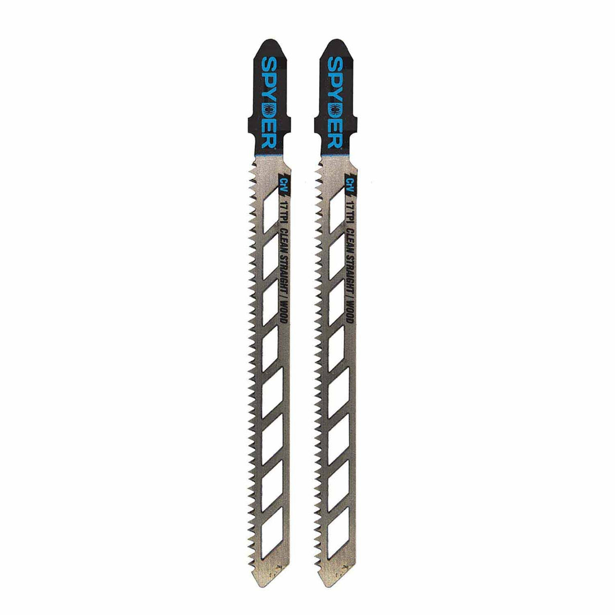 Spyder 300102 Skeleton 17-TPI T-Shank CRV Jig Saw Blades (2-Pack)