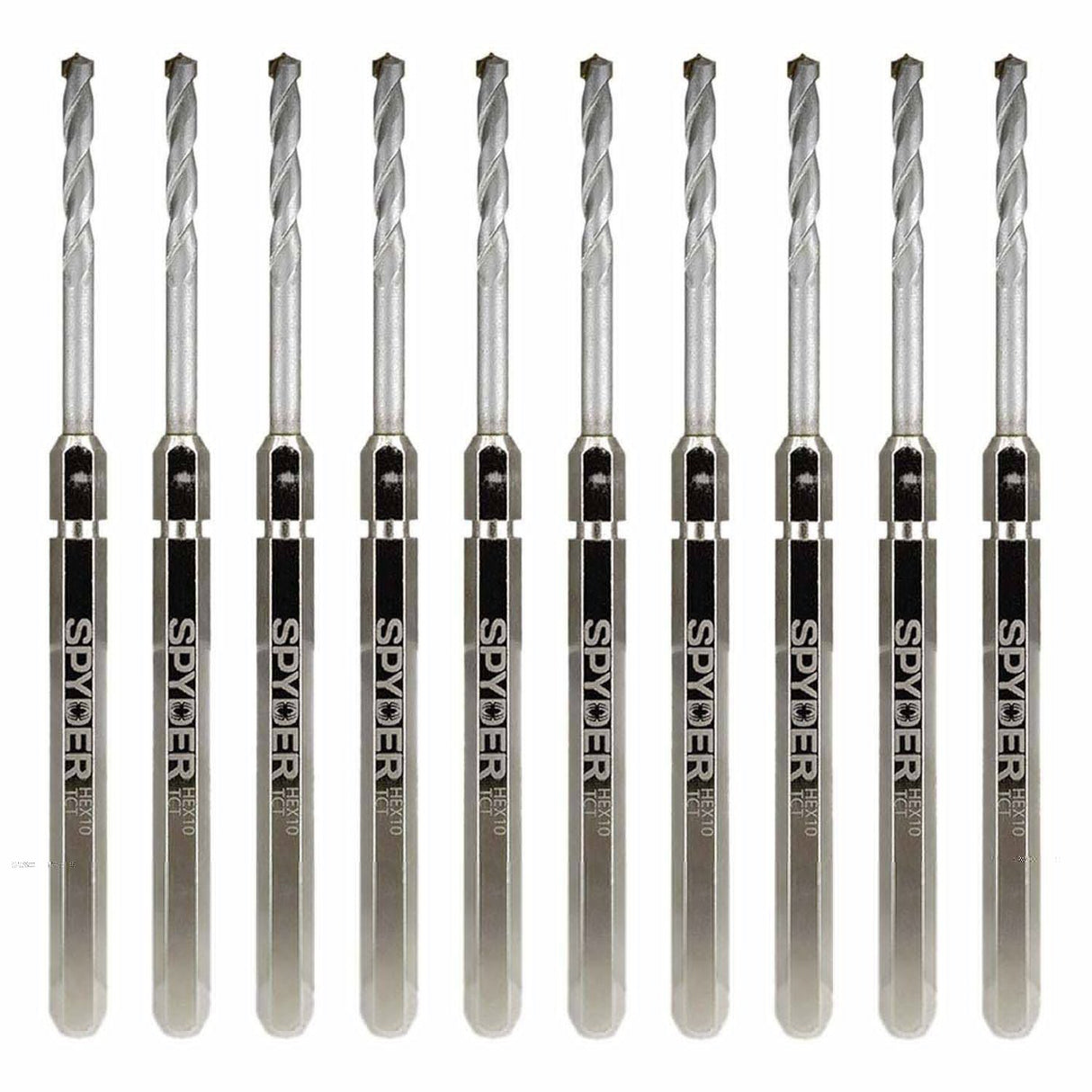 Spyder 600646-10 Hex10 1/2-Inch TCT Quick Change Hole Saw Arbor Pilot Bit (10-Pack)
