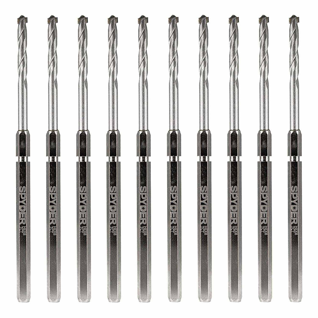 Spyder 600649-10 Hex8 3/8-Inch TCT Quick Change Hole Saw Arbor Pilot Bit (10-Pack)