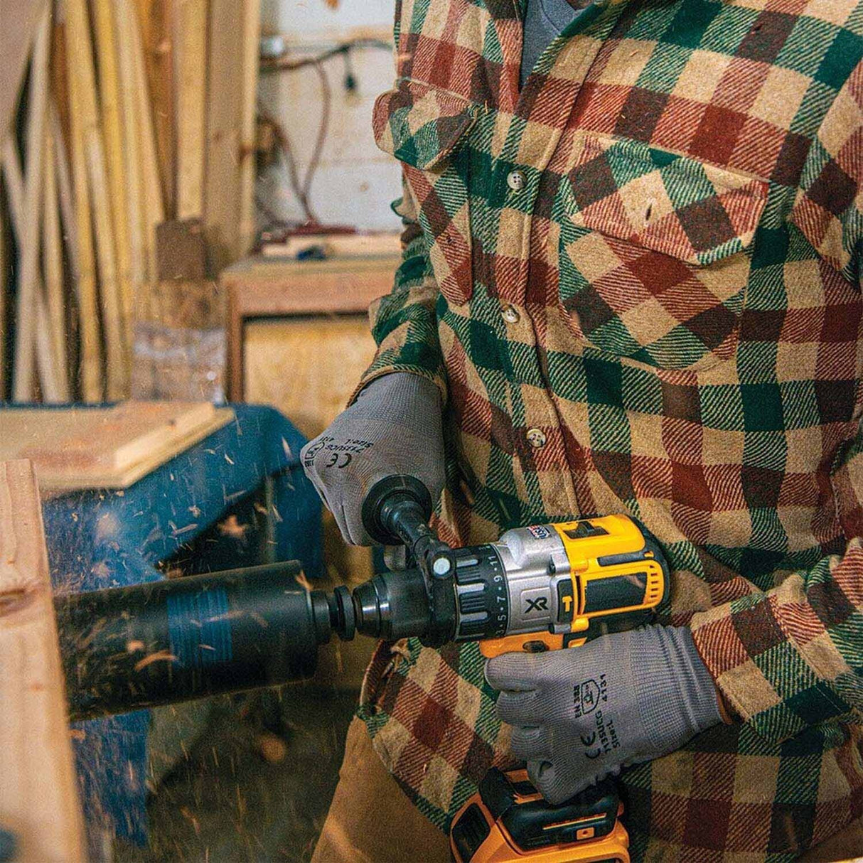 Spyder 600840 1/2-Inch TCT Hex11 Deep Cut Quick Change Hole Saw Arbor - 8