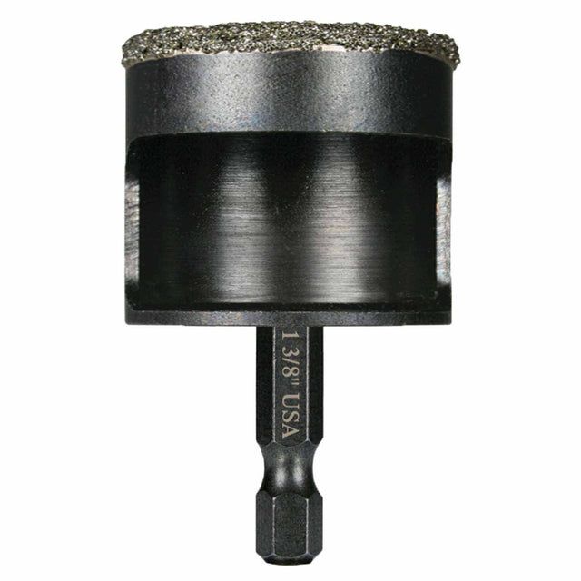 Spyder 600855 1-3/8-Inch Diamond Edge Arbored Hole Saw Bit