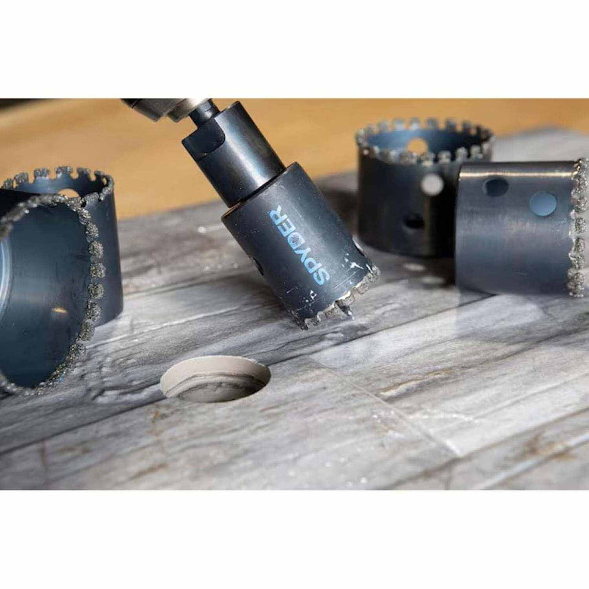 Spyder 600857 1-1/4-Inch Diamond Edge Non-Arbored Hole Saw - 6