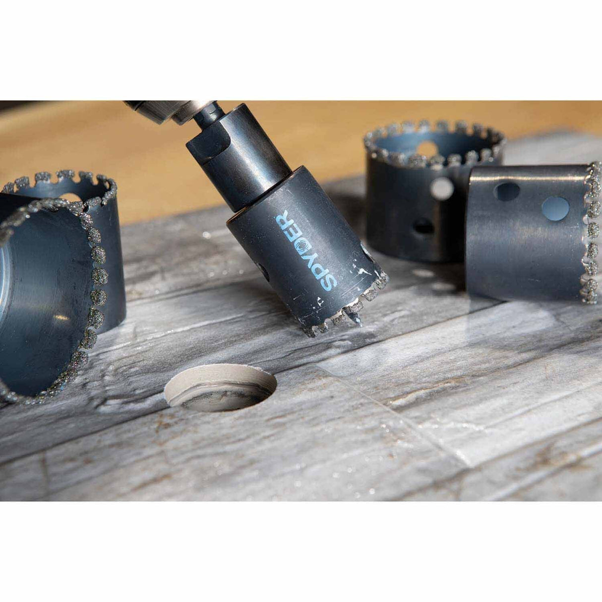 Spyder 600859 1-1/2-Inch Diamond Edge Non-Arbored Hole Saw - 7