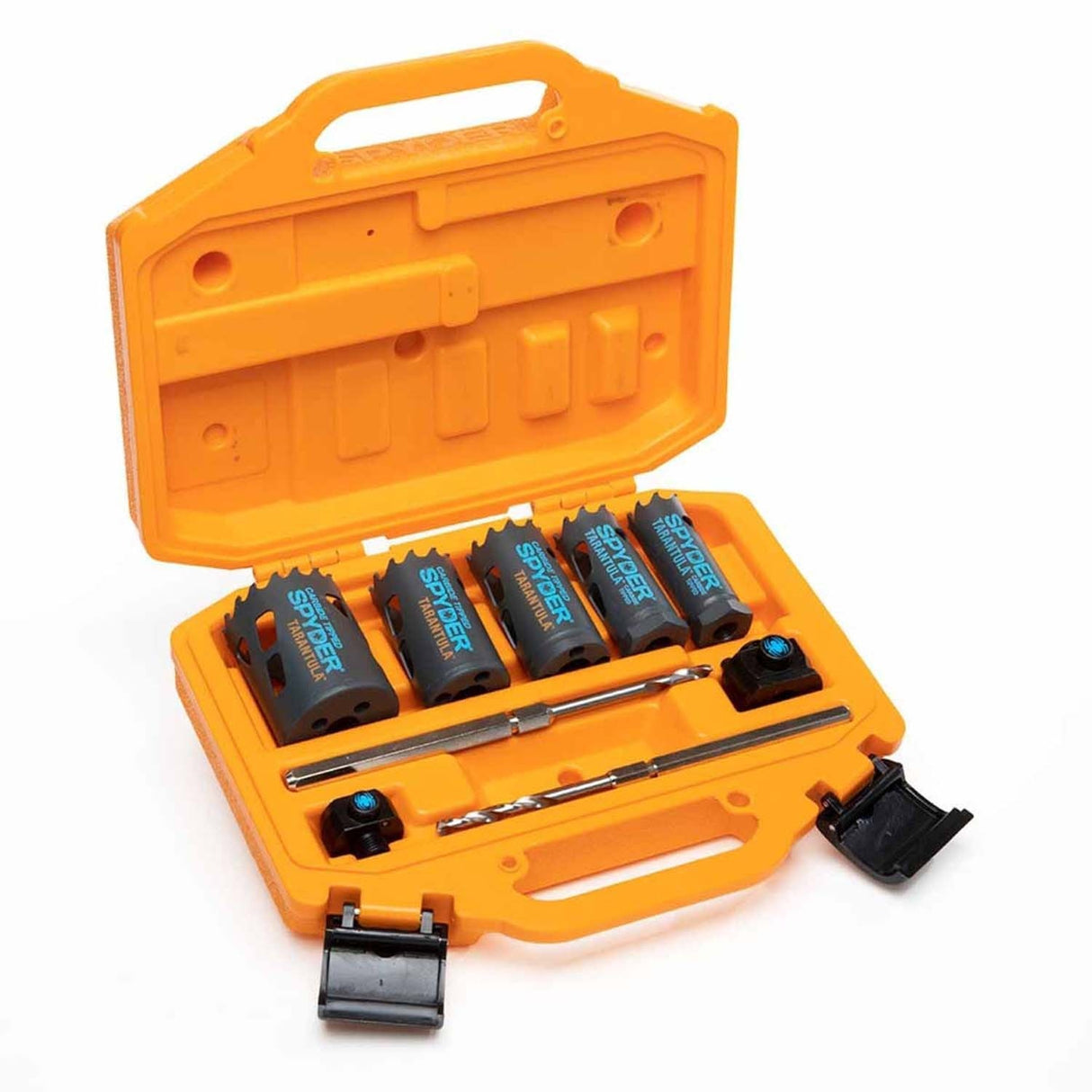 Spyder 600925 9-Piece Carbide Tipped Metal/Wood Cutting RCE Hole Saw Kit (1, 1-1/8, 1-3/8, 1-1/2, 2-Inch)