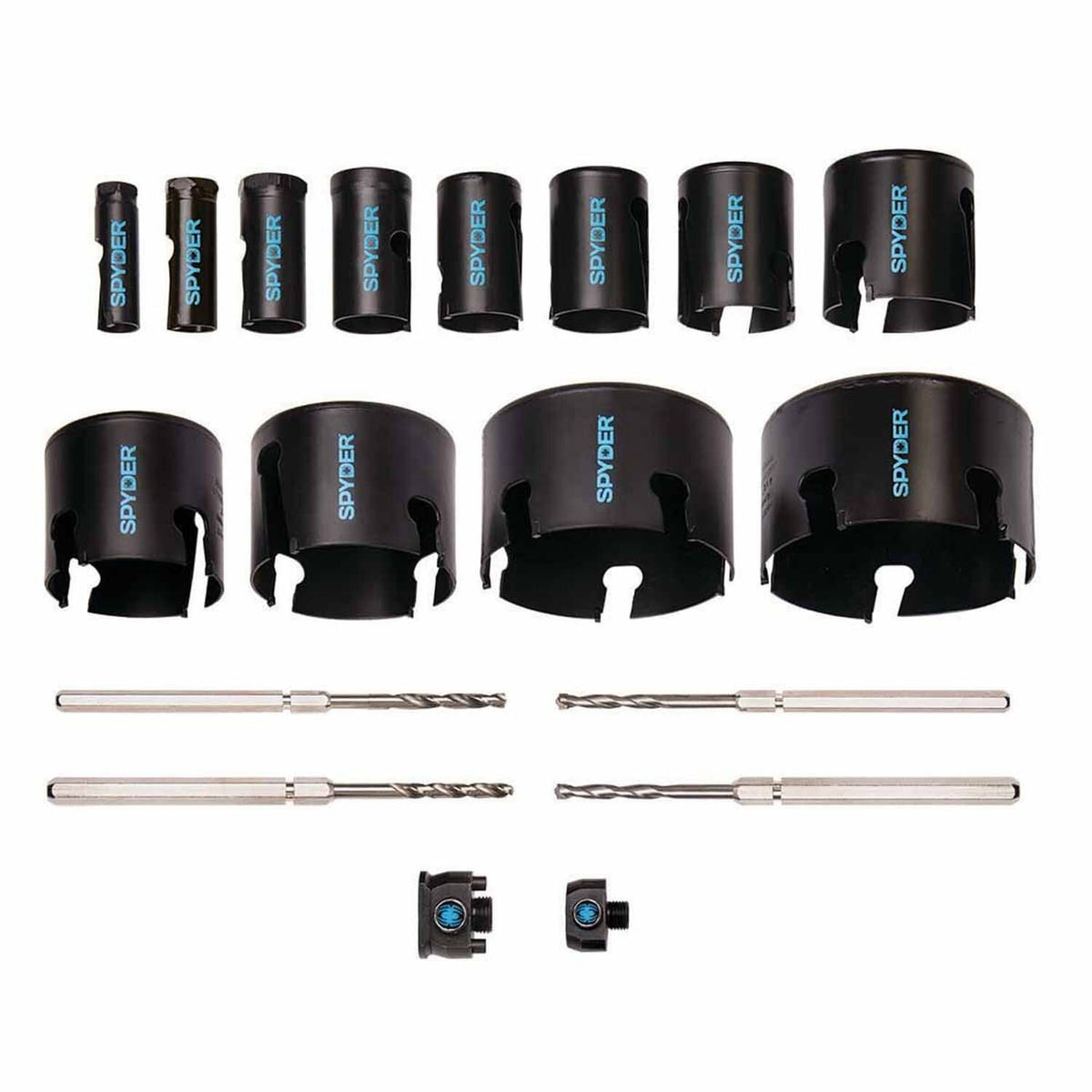 Spyder 600938 18-Piece Tungsten Carbide Tipped (TCT) Hole Saw Kit