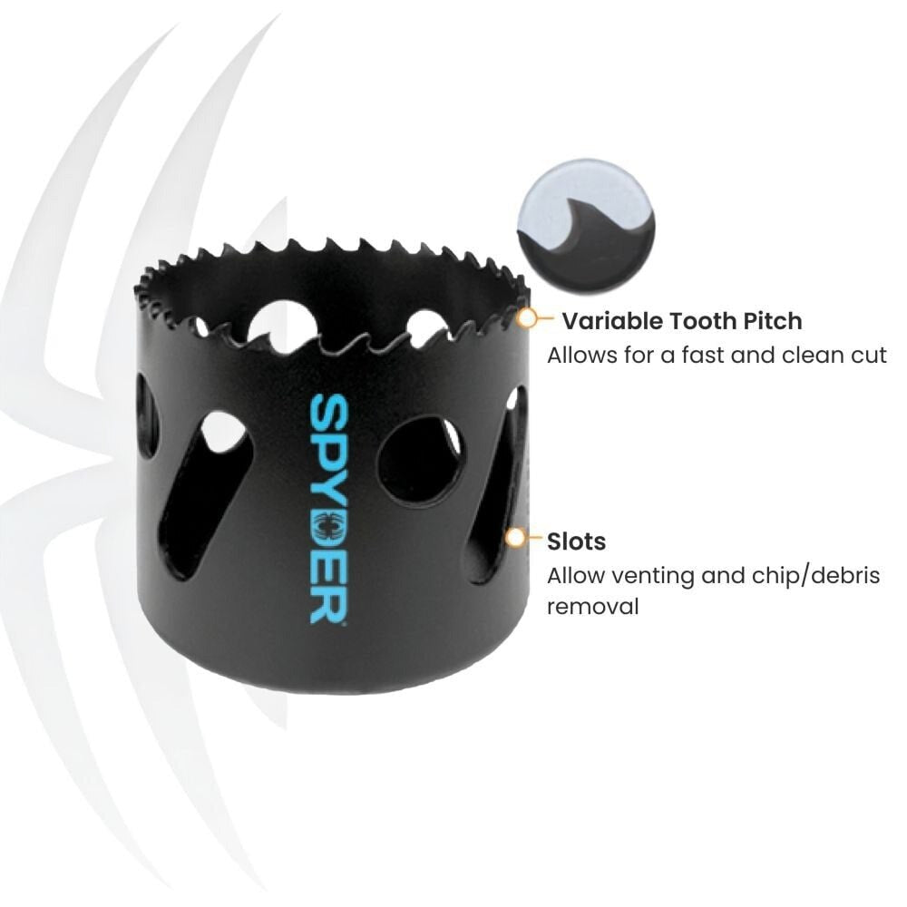 Spyder 601013 13-Piece Bi-Metal Plumbers Holesaw Kit (13 Piece Kit) - 3
