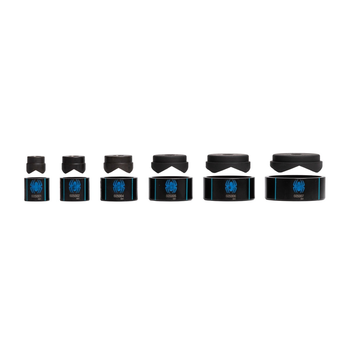 Spyder 605000 6-Die Hole Knockout Punch Set for Clean Knockouts in Panels and Enclosures (6-Piece) - 2