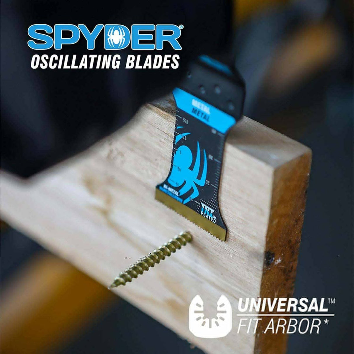 Spyder 70004 1.35-Inch x 2-Inch Bi-Metal Wood And Nail Cutting Oscillating Tool Blade - 4