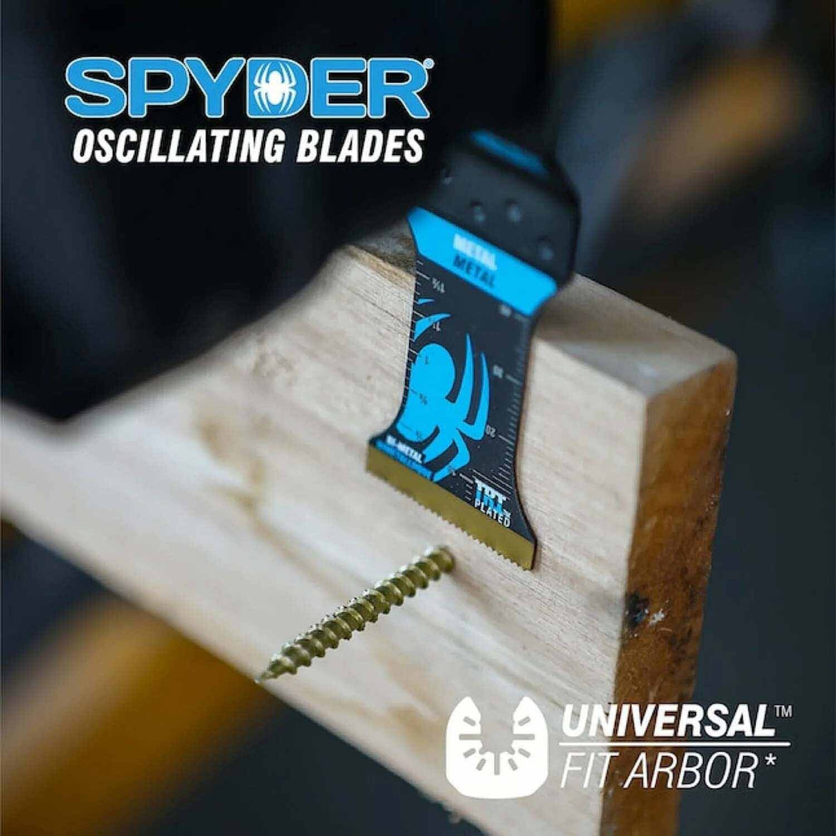 Spyder 70013-3 1.35-Inch x 2-In Carbide Wood And Metal Cutting Oscillating Tool Blade (3-Pack) - 3