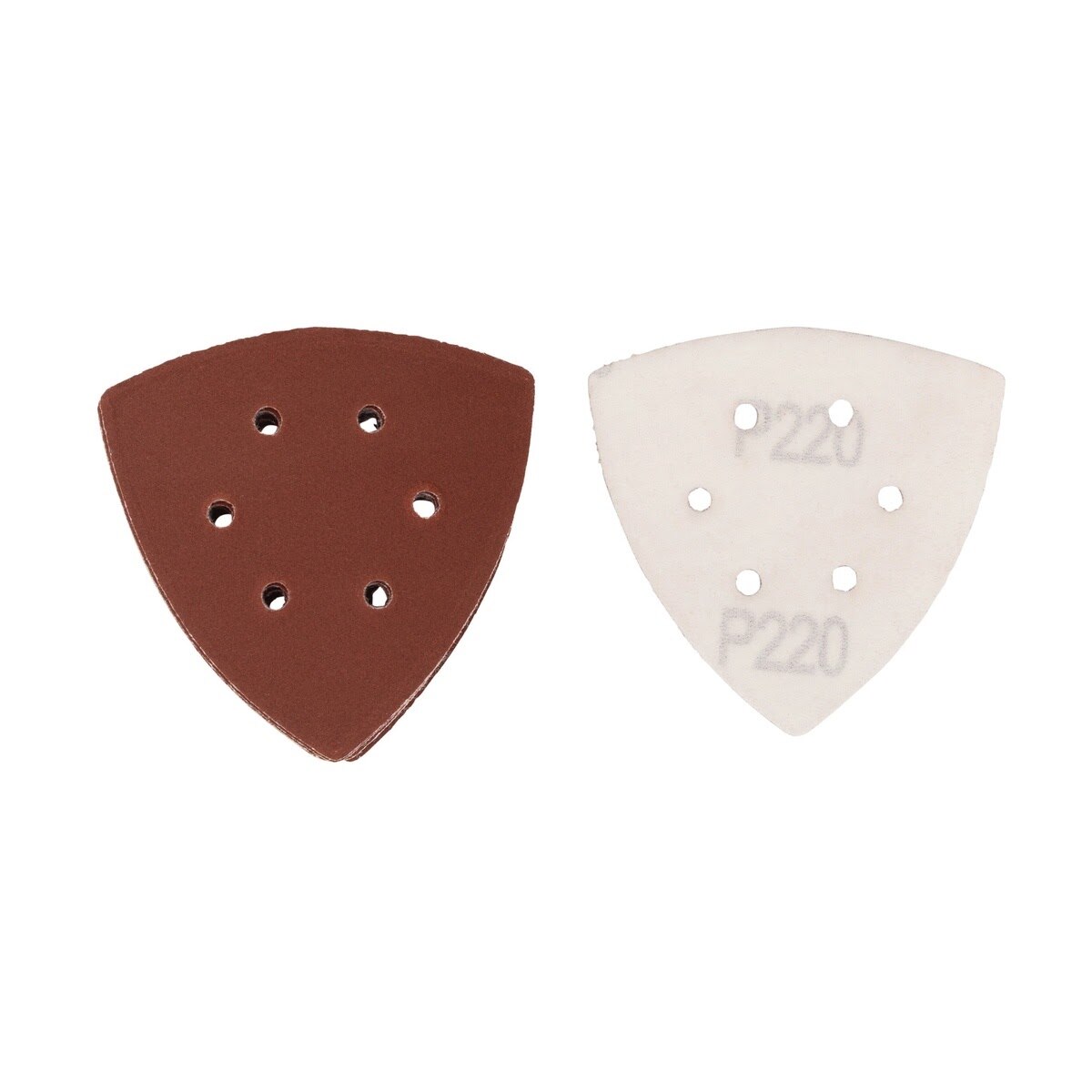 Spyder 70034 3-5/8" 220 Grit Aluminum Oxide Triangle Detail Sanding Sheets (10 Pack) - 3
