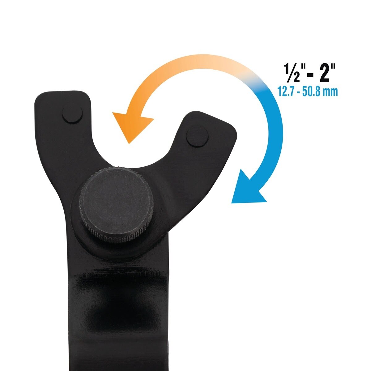 Spyder 805016 Universal Fit Angle Grinder Wrench Adjustable 1/2 in to 2 in Pin Spacing - 4