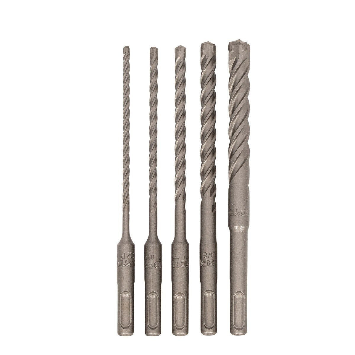 Spyder 950025 SDS-Plus Rotary Hammer Drill Bit Set for Concrete and Masonry 6" (5 Piece) - 2