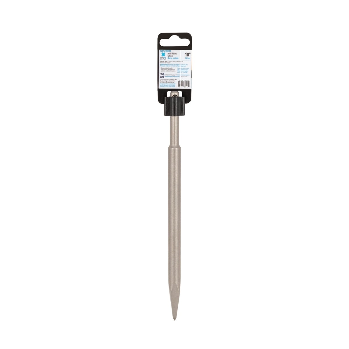 Spyder 950039 10" SDS-Plus Moil Point Chisel Bit for Concrete and Masonry Demolition - 5