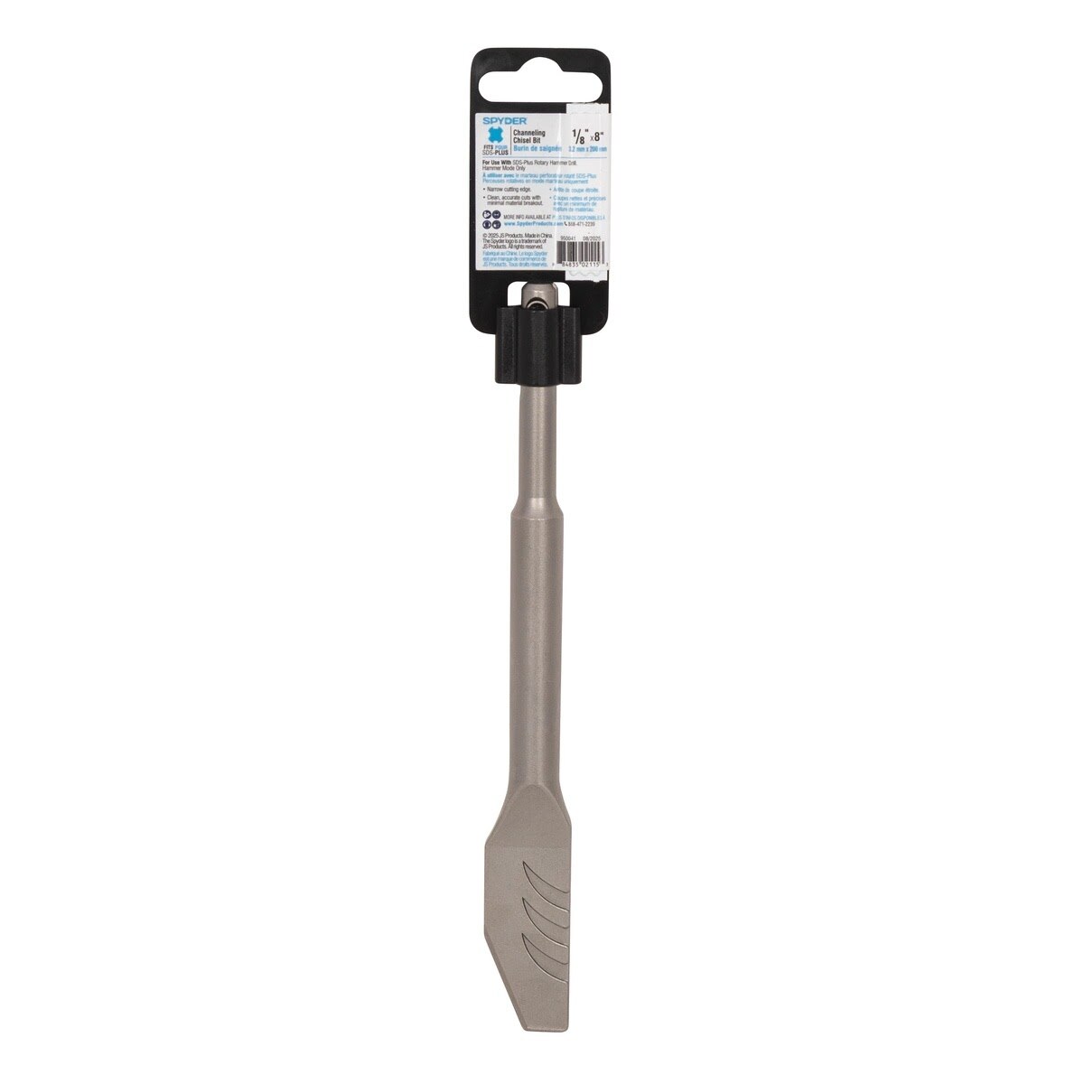 Spyder 950041 1/8" x 10" SDS-Plus Channeling Chisel Bit for Concrete and Masonry - 5