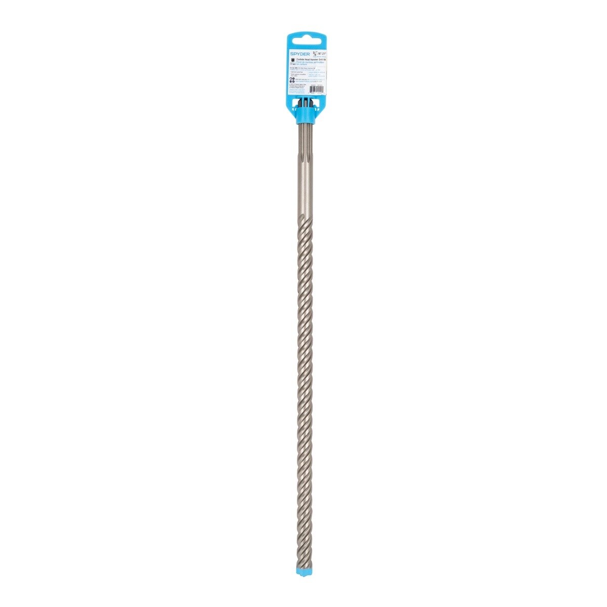 Spyder 950048 3/4" x 21" SDS-Max 4-Cutter Carbide-Tipped Rotary Hammer Drill Bit - 4
