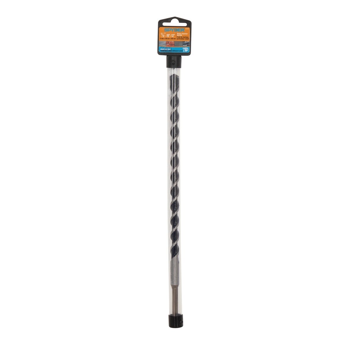 Spyder 950068 1/2" x 12" Three-Flat Grip Shank Rotary Hammer Drill Bit for Concrete and Masonry - 4