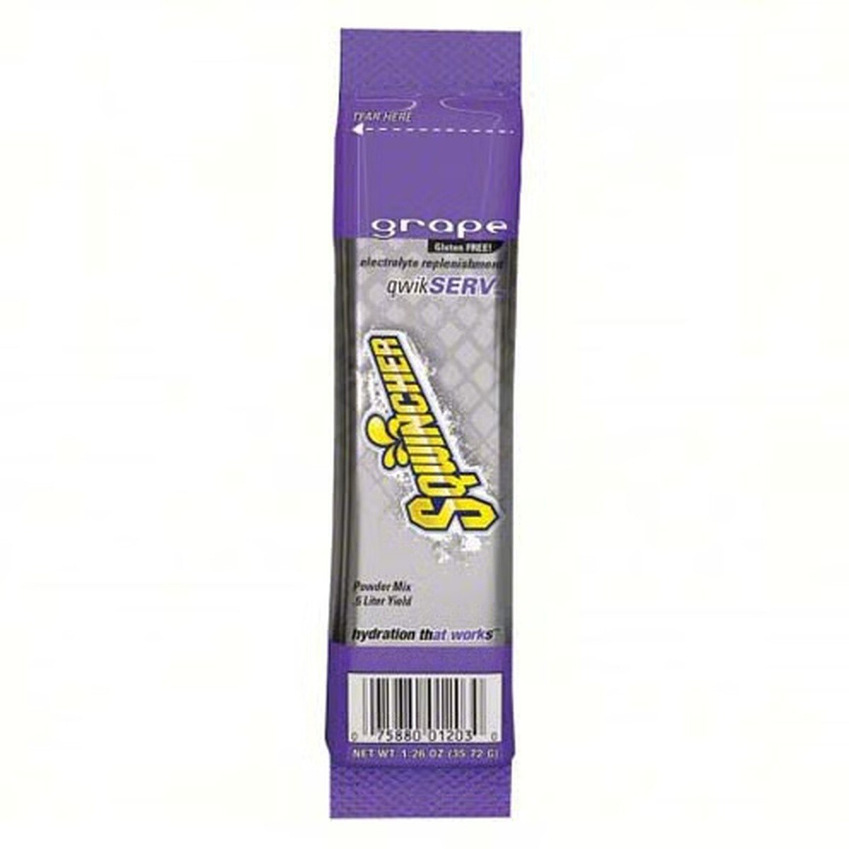 Sqwincher 159060904 Grape QwikServ Electrolyte Powder Mix for 16.9 fl oz Bottles, 1.26 oz