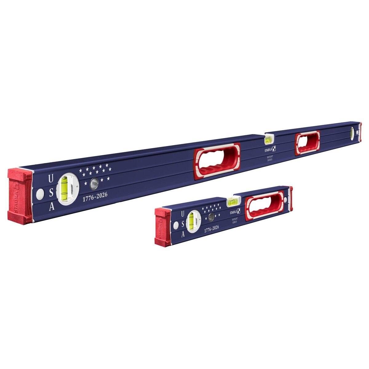 Stabila 37250 Patriot Type 196 Spirit Level Set 16" and 48" Locked Vials (2 Piece Set)