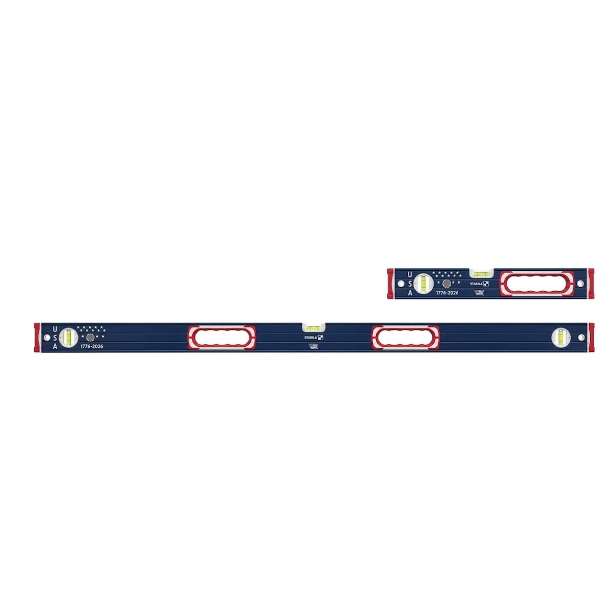 Stabila 37250 Patriot Type 196 Spirit Level Set 16" and 48" Locked Vials (2 Piece Set) - 2
