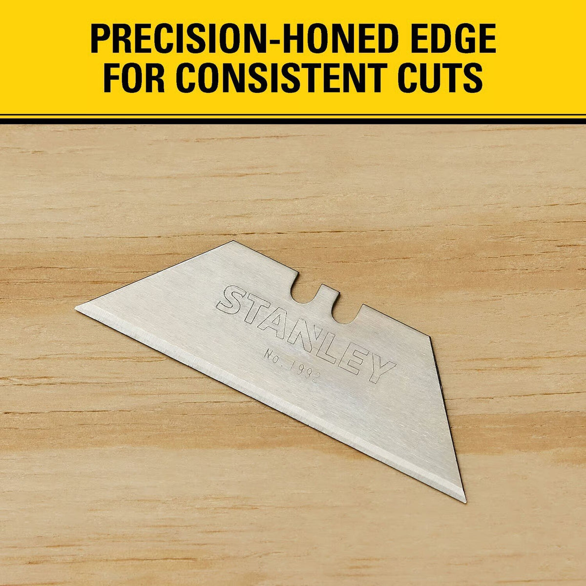 Stanley 11-921J 2.4" High Carbon Steel Heavy Duty Utility Blade Dispenser with Wall Mount (100 Pack) - 5