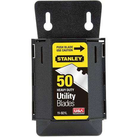 Stanley 11-921L Heavy Duty Utility Blades w/ Dispenser - 50 Pack