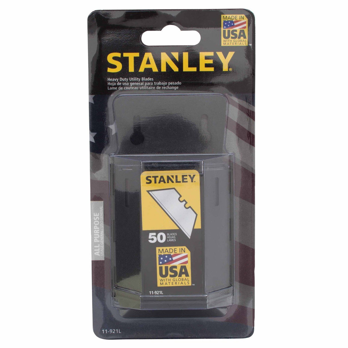Stanley 11-921L Heavy Duty Utility Blades w/ Dispenser - 50 Pack - 2