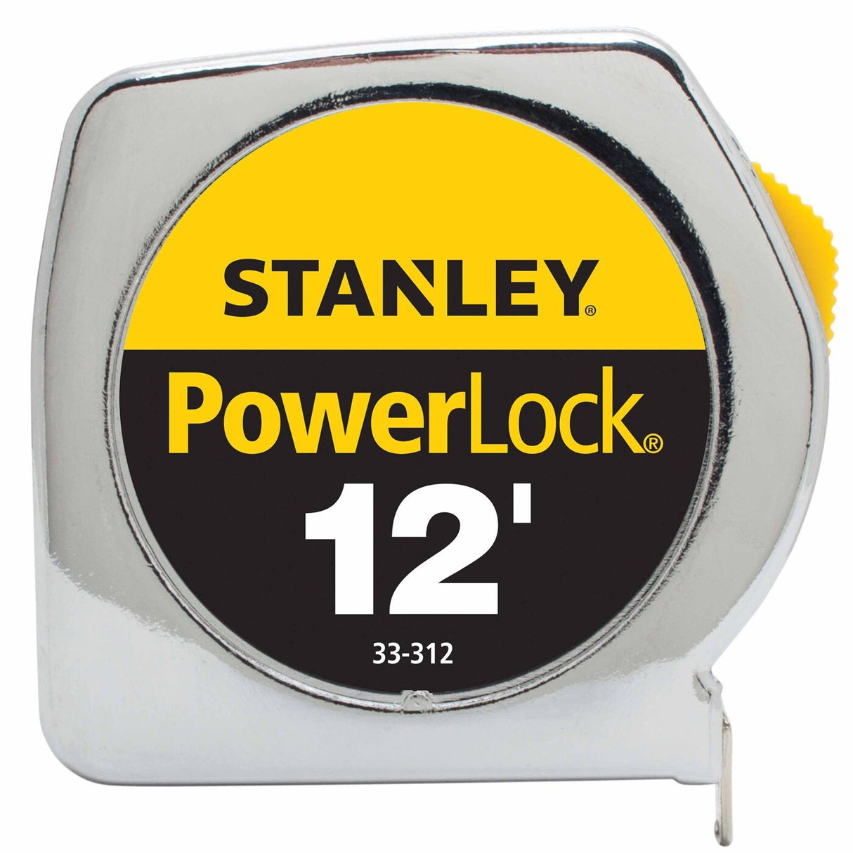 Stanley 33-312 PowerLockTape Rule w/ Metal Case 3/4" X 12' - 2
