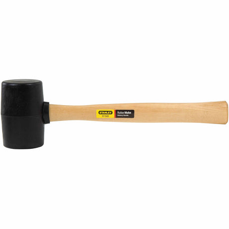 Stanley 57-522 Hickory Handle Rubber Mallet – 18 Oz