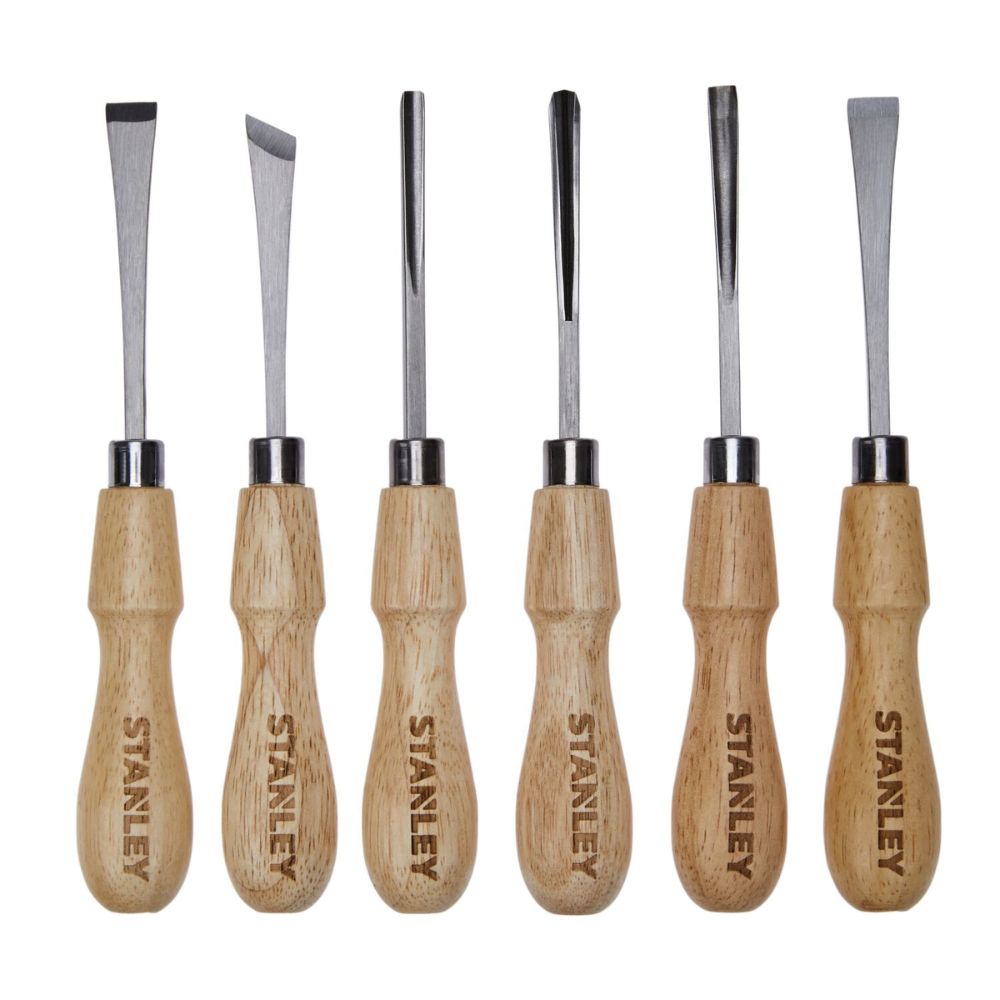 Stanley STHT16863 6-Piece Wood Carving Tool Set