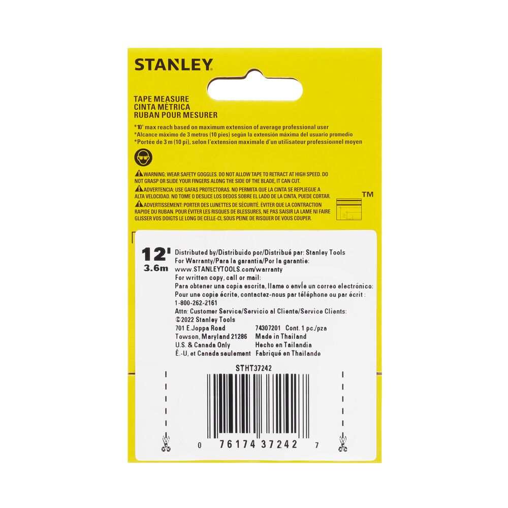 Stanley STHT37242 12 ft. CONTROL-LOCK Tape Measure - 5