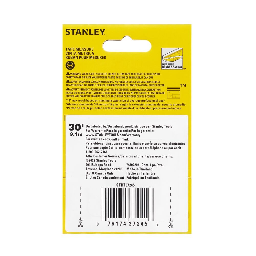 Stanley STHT37245 30 ft. CONTROL-LOCK Tape Measure - 7
