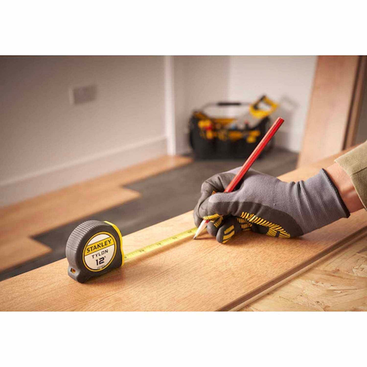 Stanley STHT39512 Tylon 12 ft Tape Measure with TRU-ZERO Hook and Rubber Over Molded Case - 4