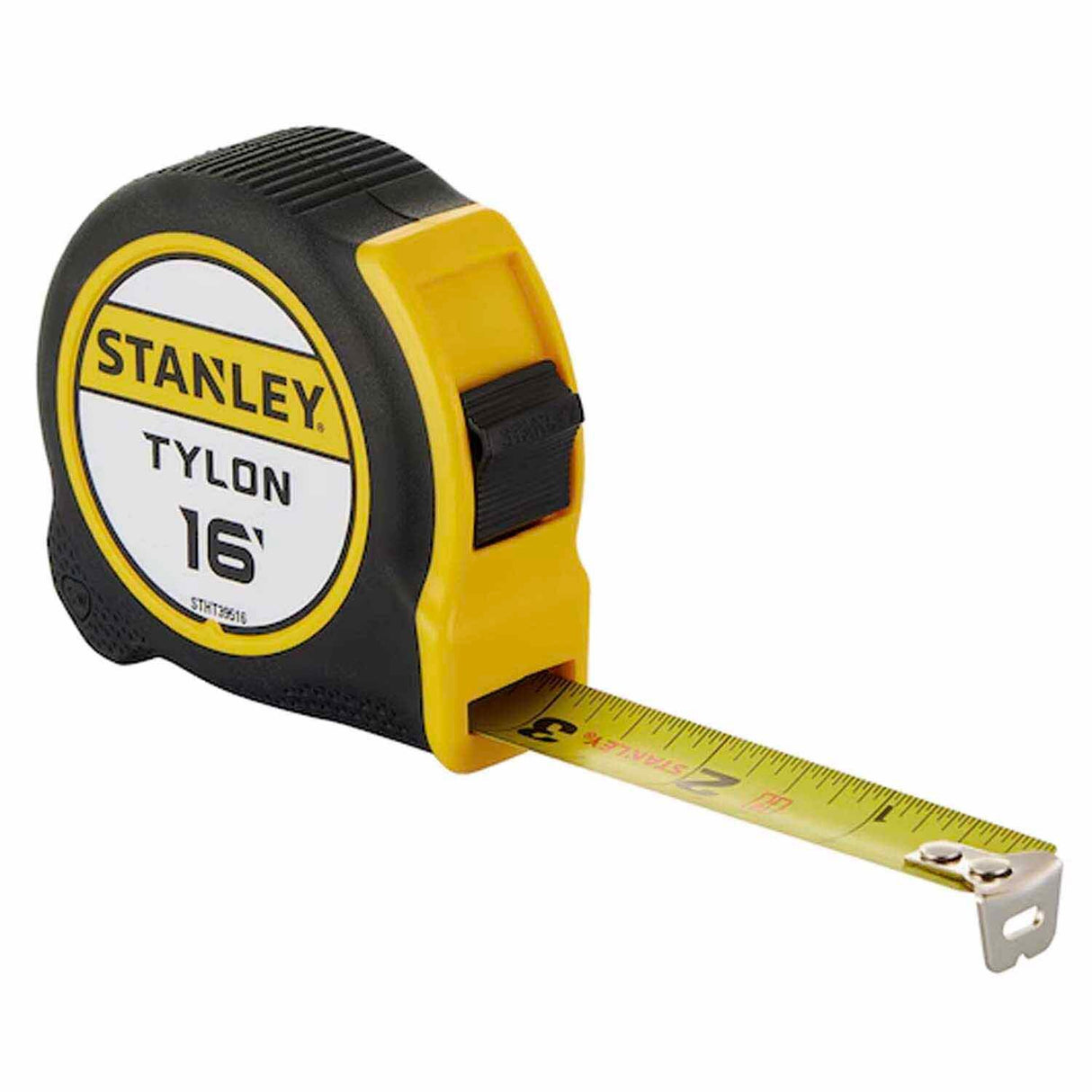 Stanley STHT39516 Tylon 16 ft. Tape Measure with TRU-ZERO Hook and Rubber Over Molded Case