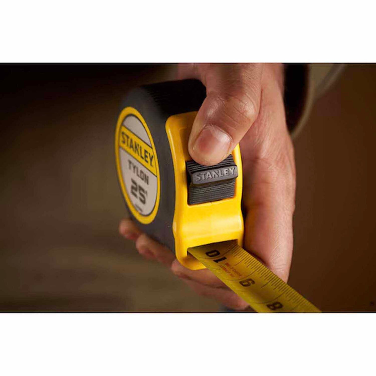 Stanley STHT39525 Tylon 25 ft. Tape Measure with TRU-ZERO Hook and Rubber Over Molded Case - 4