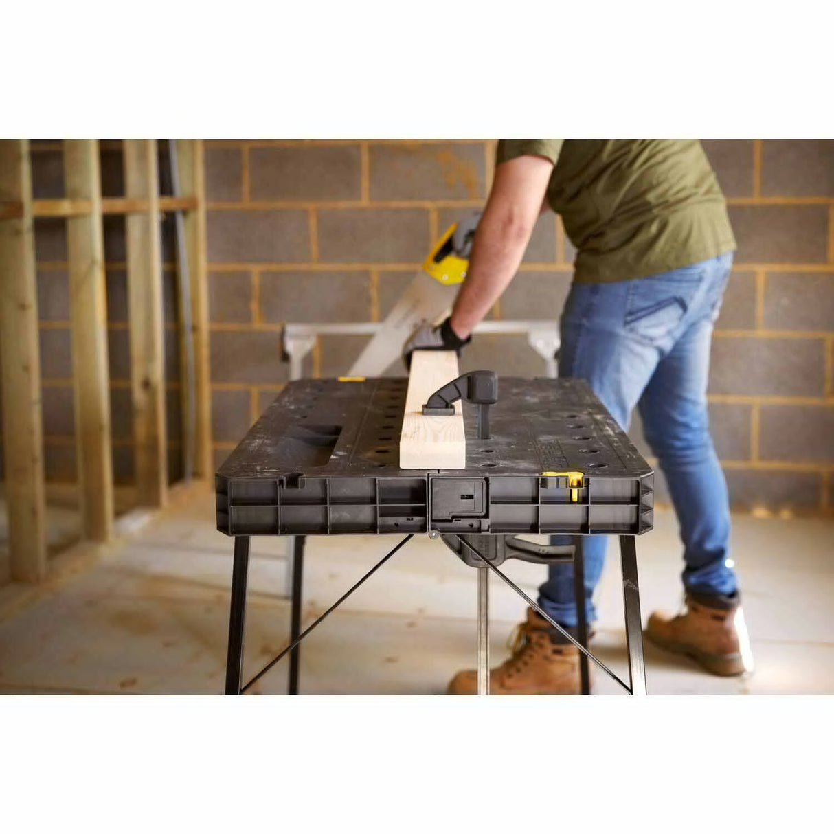 Stanley STST11552 33-1/2" x 23-1/2" Fold Up Workbench - 5