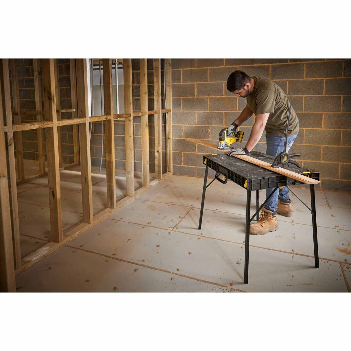 Stanley STST11552 33-1/2" x 23-1/2" Fold Up Workbench - 13