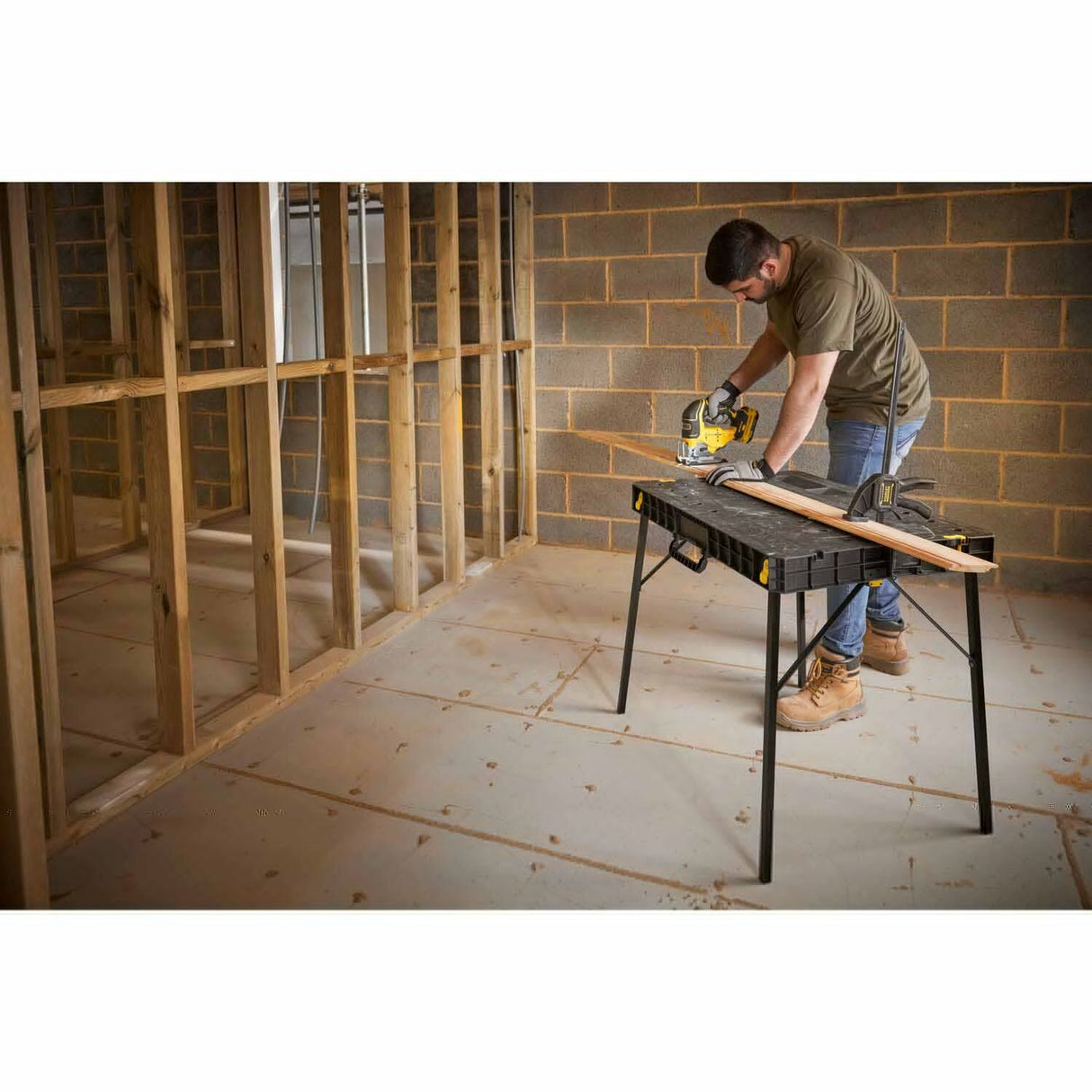 Stanley STST11552 33-1/2" x 23-1/2" Fold Up Workbench - 13