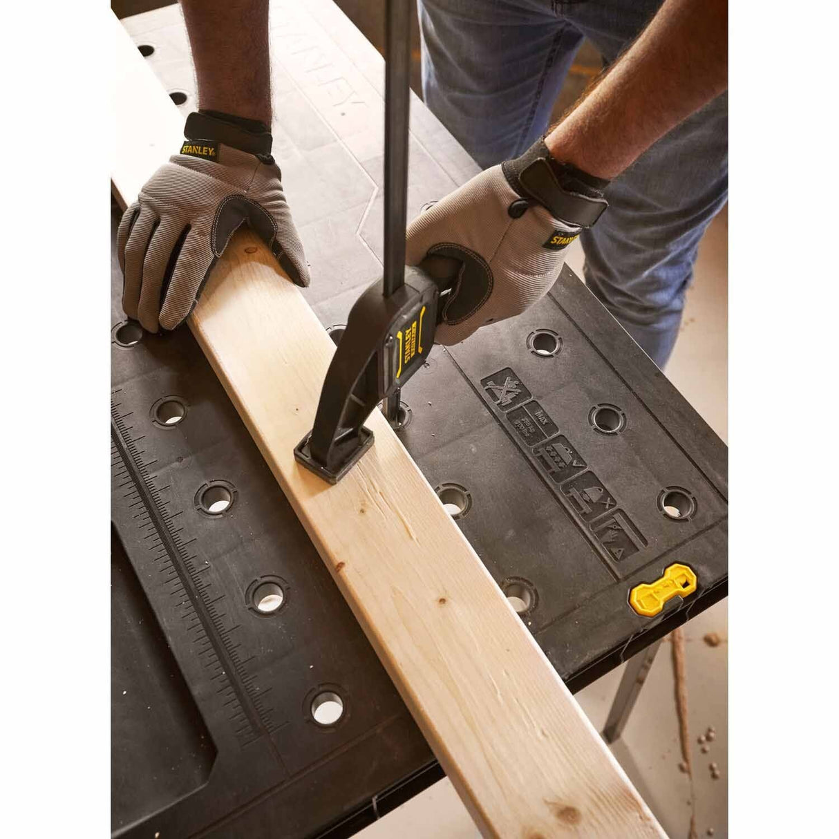 Stanley STST11552 33-1/2" x 23-1/2" Fold Up Workbench - 15