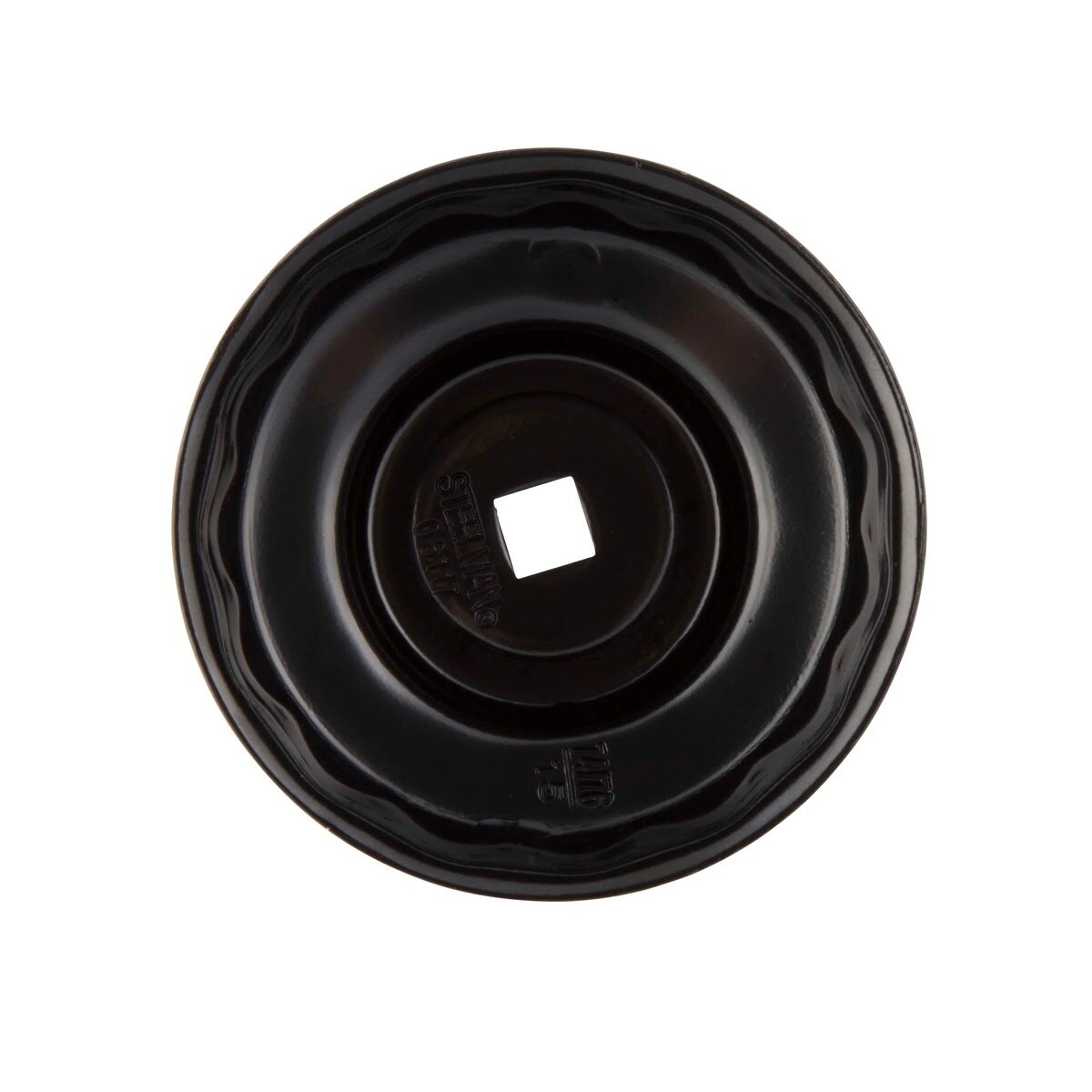 Steelman Pro 06117 Low Profile Oil Filter Cap Wrench Socket 74mm and 76mm x 15 Flute with 3/8 in Drive - 2