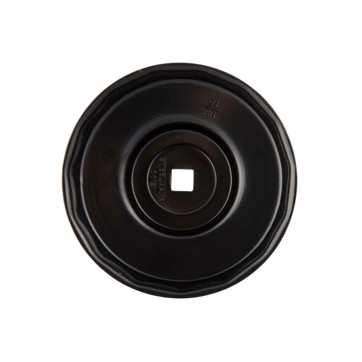 Steelman Pro 06121 93mm 15 Flute Low Profile Oil Filter Cap Wrench Socket 3/8 in Drive (1 Pack) - 3